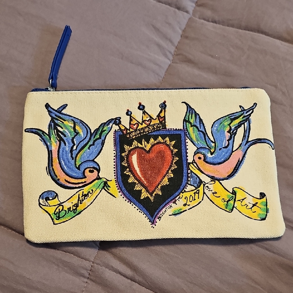 Brighton Love Art Canvas Pouch